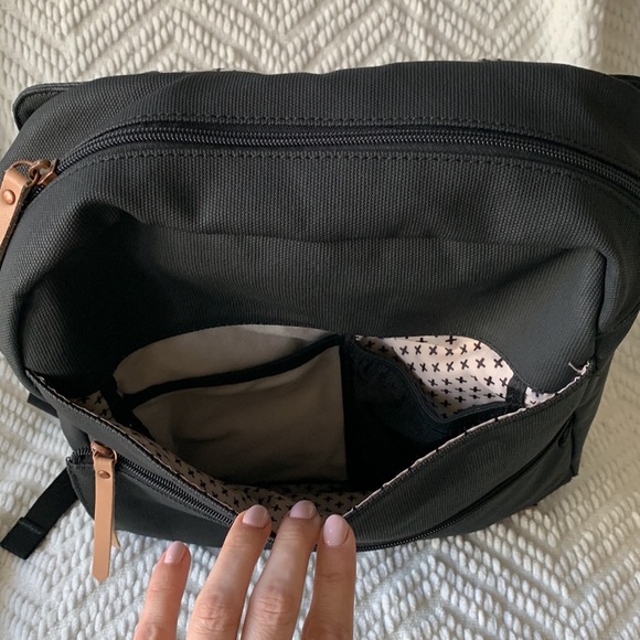 Petunia Pickle Bottom Meta Backpack in Black Matte Canvas - Picture 6 of 10